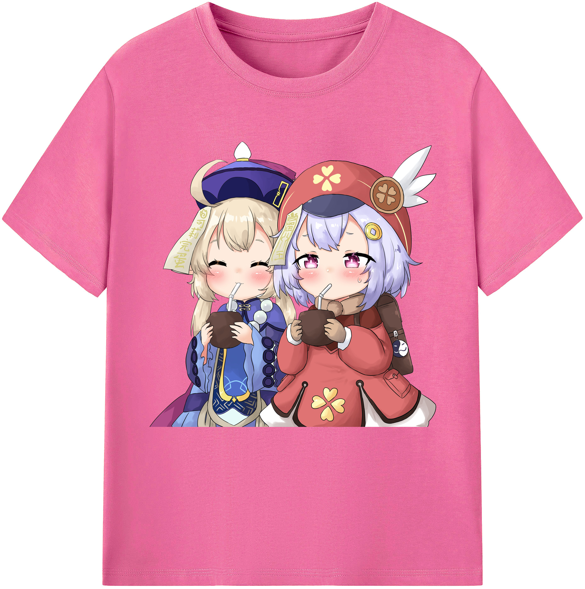 げんし神 七七 なな  genshin Nana レディースカジュアルプリントTシャツ（綿100％）